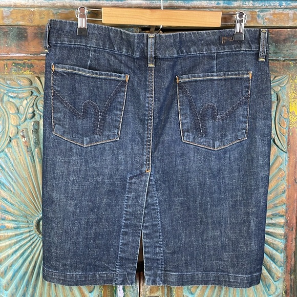 Citizens of Humanity Novak stretch denim Pencil Skirt - Picture 3 of 4